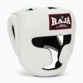 Bokso šalmas RAJA BOXING Genuine Leather white