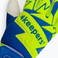4keepers Equip Breeze NC Jr vaikiškos vartininko pirštinės mėlynos/žalios spalvos 3