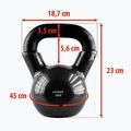 Kettlebell HMS KNV12 12kg juodas 3