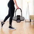 Automatinis ratas skirtas treniruoti pilvo raumenis su atrama HMS KA10 juodas 17