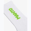 Kojinės MANTO Logotype white/green 2