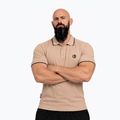 Vyriški polo marškinėliai Octagon Legion Tipped Small Logo 3D Polo beige 3