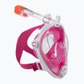 Moteriška visą veidą dengianti kaukė nardymui AQUA-SPEED Spectra 2.0 balta/rožinė