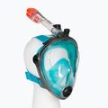 AQUA-SPEED Spectra 2.0 visą veidą dengianti kaukė nardymui pilka/turkio spalvos