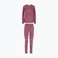 Moteriškų termo apatinių rinkinys Viking Lan Pro claret/light pink