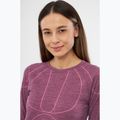 Moteriški termoaktyvūs marškinėliai Viking Lan Pro claret/light pink 4