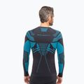 Vyriški termoaktyvūs marškinėliai ilgomis rankovėmis Brubeck Dry graphite/blue 2