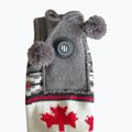 Šildomos šlepetės su kojinėmis Glovii GQ4 baltos/raudonos/pilkos 6