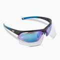 Akiniai nuo saulės GOG Falcon matt black/blue/polychromatic white-blue