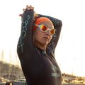 Plaukimo akiniai BuddySwim OzeanX Mirror white / orange 3