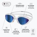 Plaukimo akiniai BuddySwim OzeanX Mirror white / blue 8