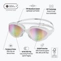 Plaukimo akiniai BuddySwim OzeanX Mirror white / iridium 4