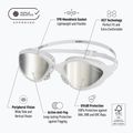 Plaukimo akiniai BuddySwim OzeanX Mirror white / silver 7