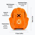 Plaukimo irklai BuddySwim Power Paddle orange 2