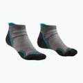 Moteriškos trekingo kojinės Bridgedale Hike Ultralight Merino Performance Low mid grey/surf