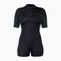 Moteriškas plaukimo kostiumas Xcel Axis Back Zip Spring 2 mm black/palm/monstera print