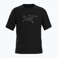 Vyriški bėgimo marškinėliai Arc'teryx Cormac Logo black heather