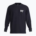 Vyriški marškinėliai ilgomis rankovėmis Arcteryx Kragg SL Cotton Bird Tile black / arctic silk