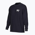 Vyriški marškinėliai ilgomis rankovėmis Arcteryx Kragg SL Cotton Bird Tile black / arctic silk 3