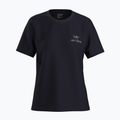 Moteriški marškinėliai Arcteryx Kragg Sl Cotton Emblem Crew black