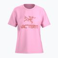 Moteriški marškinėliai Arcteryx Kragg SL Cotton Heatmap Crew pineberry