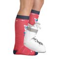 Vaikiškos slidinėjimo kojinės Darn Tough Magic Mountain OTC Midweight with Cushion w/ Padded Shin raspberry 4