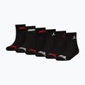 Skarpetki dziecięce Nike Jordan Legend Ankle Quarter 6 pack black