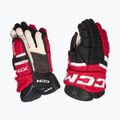Ledo ritulio pirštinės CCM Tacks XR80 SR Gloves black/red/white
