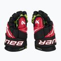 Vaikiškos ledo ritulio pirštinės Bauer Vapor Fly40 Jr black/red 4