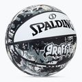 Krepšinio kamuolys Spalding Graffiti baltas dydis 7 2