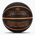 Krepšinio kamuolys Spalding Phantom juodas/oranžinis dydis 6