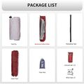 Trivietė žygio palapinė Naturehike Updated Cloud Up 3 light grey/red 8