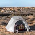 Trivietė žygio palapinė Naturehike Updated Cloud Up 3 light grey/red 12