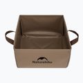 Turistinis kriauklė Naturehike Składany Square Bucket 13 light brown 2