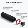 Vairo rankenėlės Rockbros BT1001 Handlebar Grips black/red 3