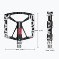 Pedalai dviračiams Rockbros 37213071001 black/white 3