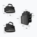 Dviračio bagažinės krepšys Rockbros A6-03BK Bicycle Pannier Bag black 5