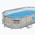 Karkasinis baseinas Bestway Power Steel Swim Vista Series Oval Pool Set 427x250 cm pilkas 2