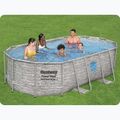 Karkasinis baseinas Bestway Power Steel Swim Vista Series Oval Pool Set 427x250 cm pilkas 14