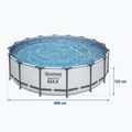 Karkasinis baseinas Bestway Steel Pro Max Pool Set 5612Z 488 x 122 cm pilkas 5
