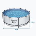 Karkasinis baseinas Bestway Steel Pro Max Pool Set 396 x 122 cm pilkas 7