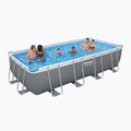 Karkasinis baseinas Bestway Power Steel Rectangular Pool Set 56466N 549 x 274 cm tamsiai pilkas 2