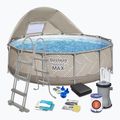 Karkasinis baseinas Bestway Steel Pro Max Pool Set 396 x 107 cm smėlio spalvos
