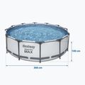 Karkasinis baseinas Bestway Steel Pro Max Pool Set 366 x 100 cm pilkas 5