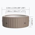 8 vietų sūkurinė vonia MSpa Urban Bristol Max mokka 17