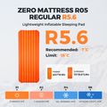 Pripučiamas čiužinys Flextail Zero R05 Regular orange 7
