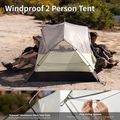 2 vietų žygio palapinė Naturehike Mongar Pro 2 20D light grey 2