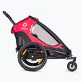 Hamax Outback Twin dviračių priekaba raudona/juoda 2
