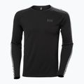 Vyriški termoaktyvūs marškinėliai Helly Hansen Lifa Active Stripe Crew juodi 4