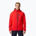 Vyriška buriavimo striukė Helly Hansen Hp Racing Lifaloft Hooded alert red